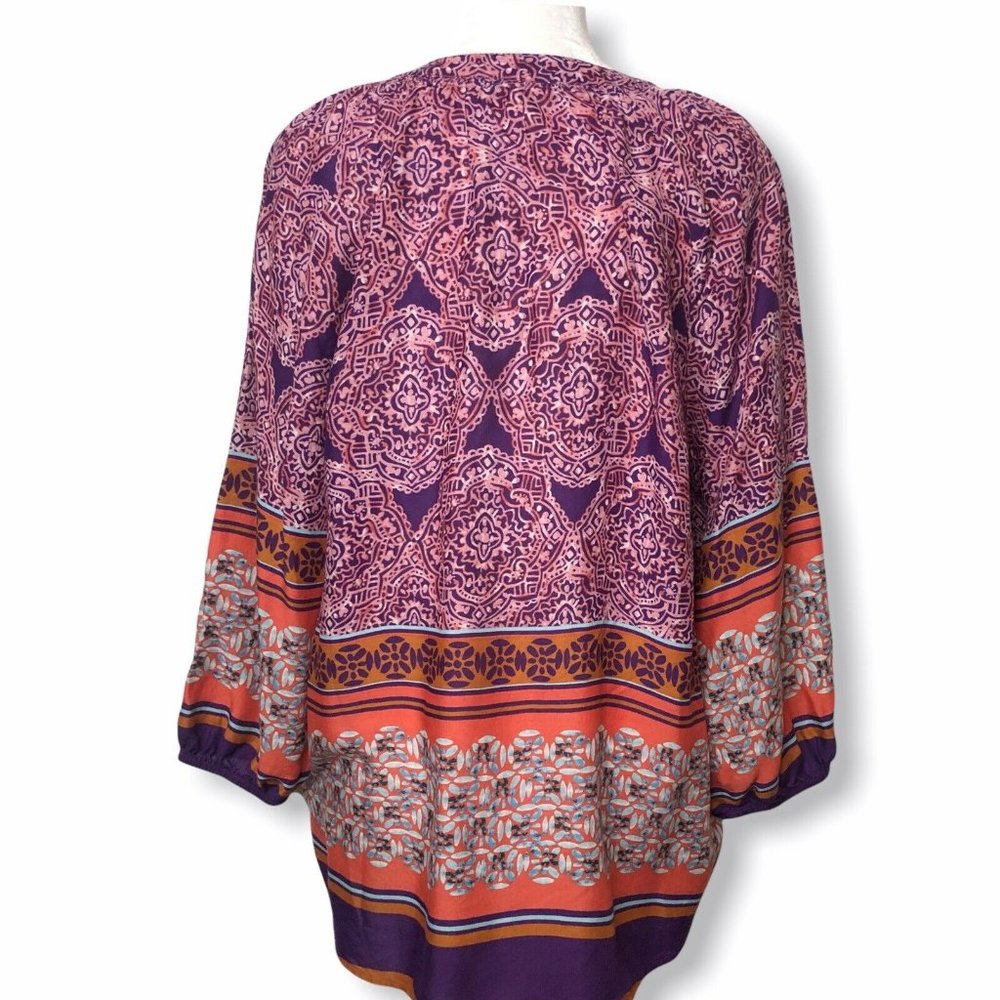 Beach Lunch Lounge M Medallion Pullover Purple Cor - Picture 2 of 9